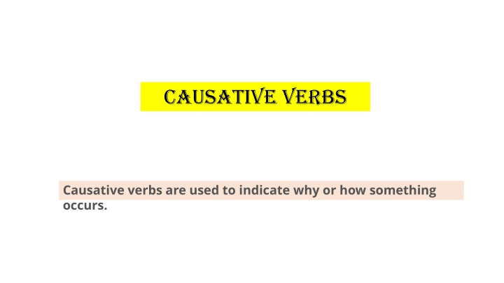 causative verbs