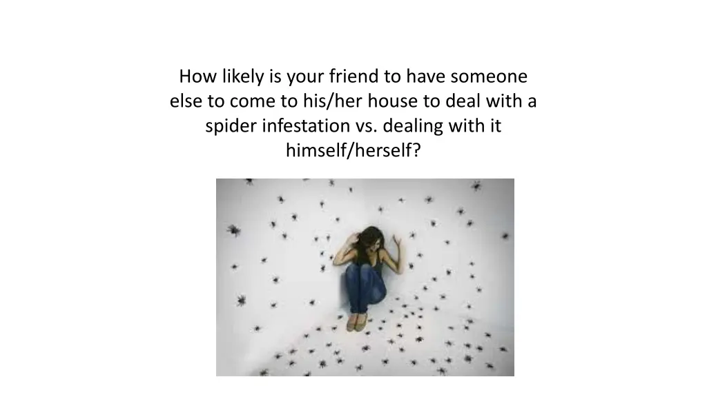 how likely is your friend to have someone else