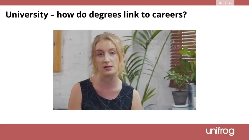 university how do degrees link to careers