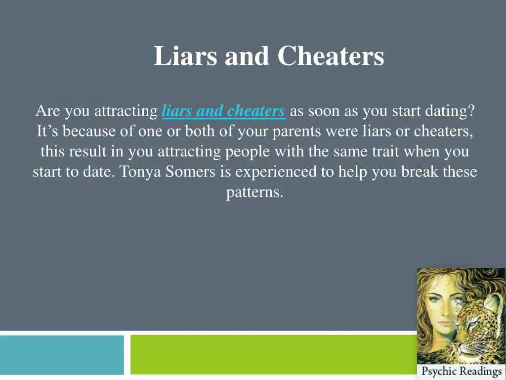 liars and cheaters