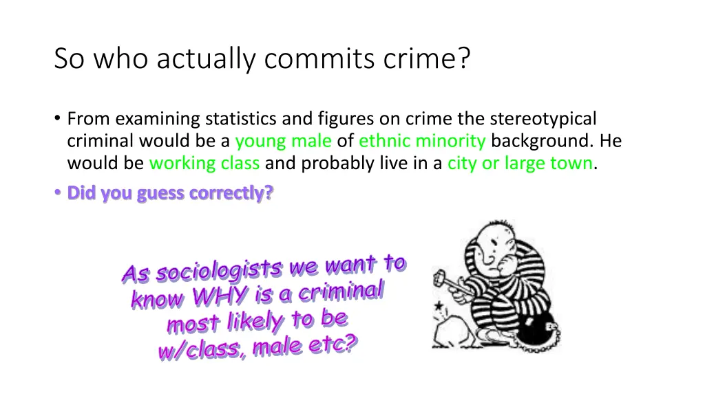 so who actually commits crime