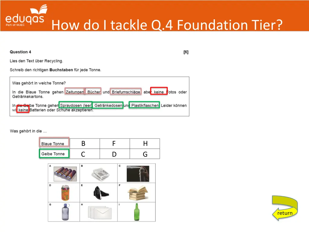 how do i tackle q 4 foundation tier 1