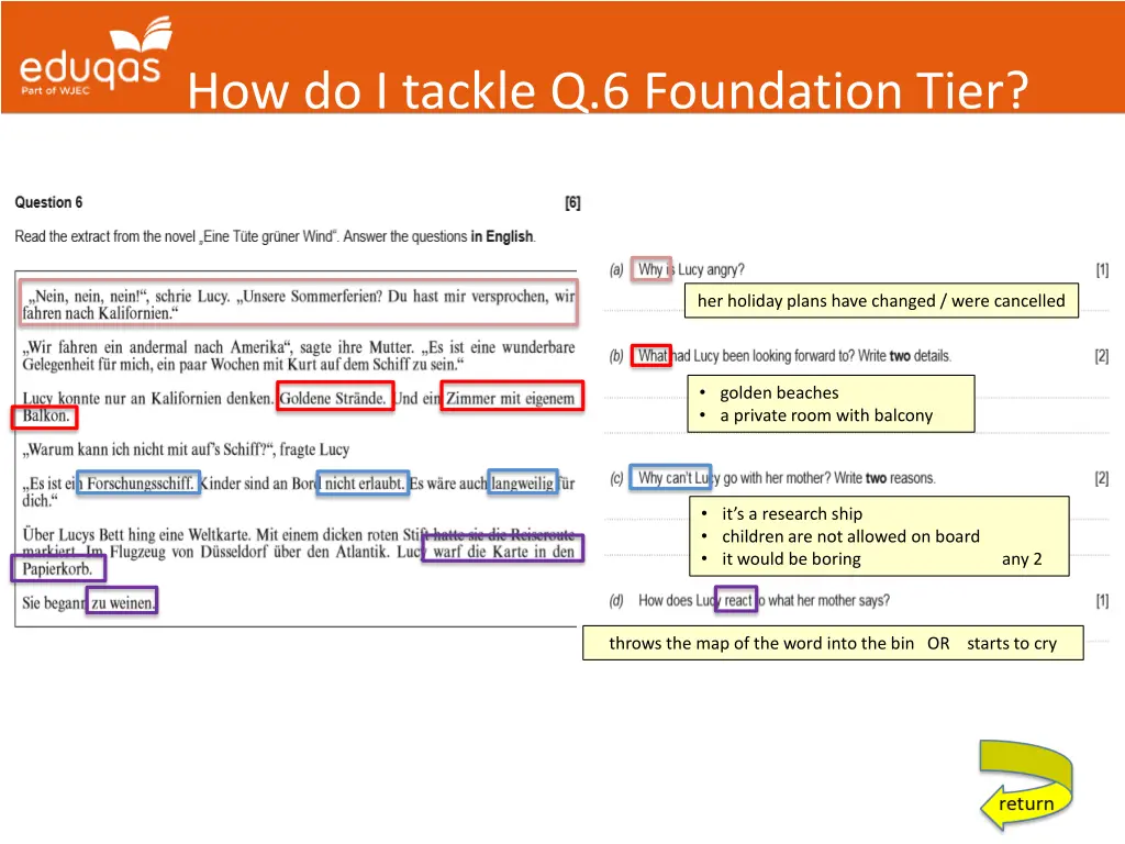 how do i tackle q 6 foundation tier 1