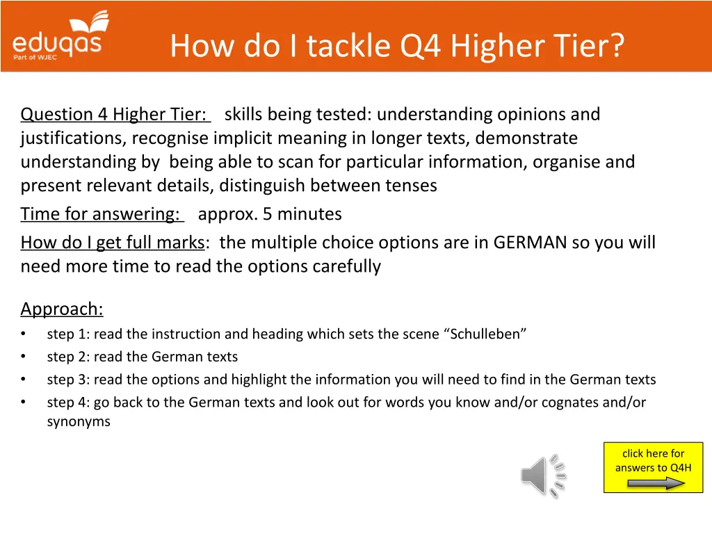 how do i tackle q4 higher tier