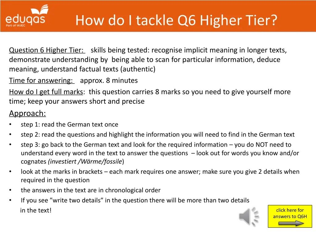 how do i tackle q6 higher tier