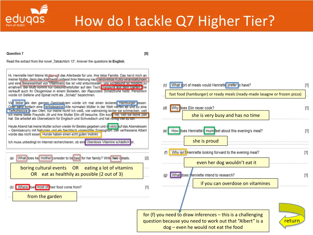 how do i tackle q7 higher tier 1