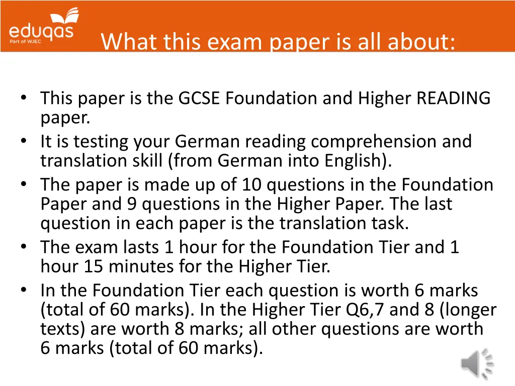 what this exam paper is all about