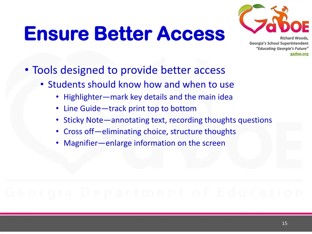 ensure better access ensure better access