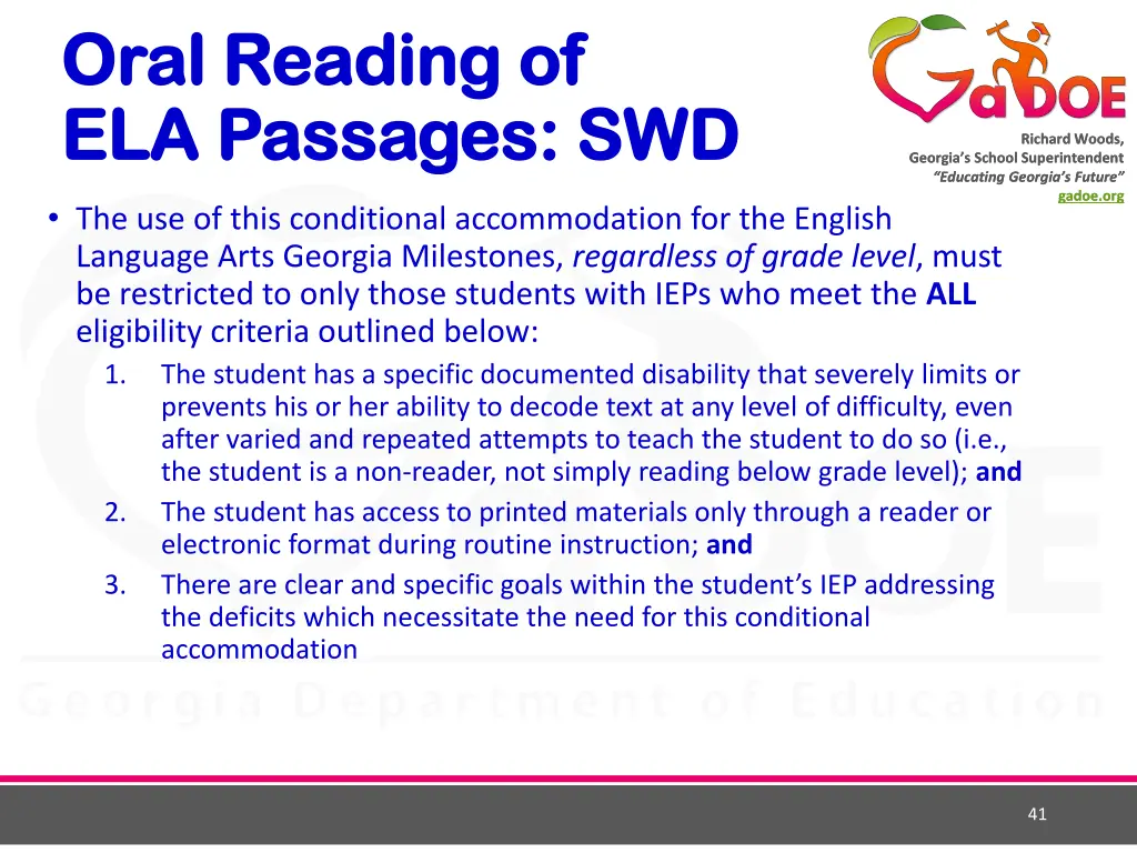 oral reading of oral reading of ela passages