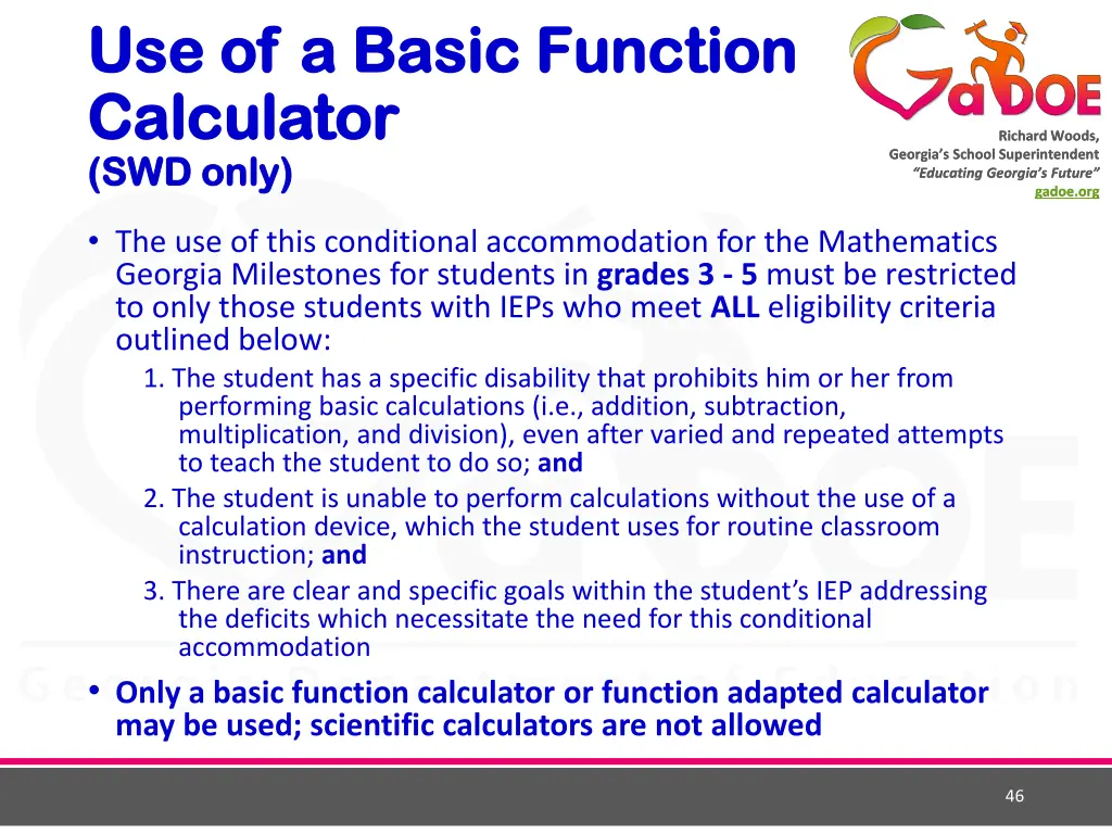 use of a basic function use of a basic function