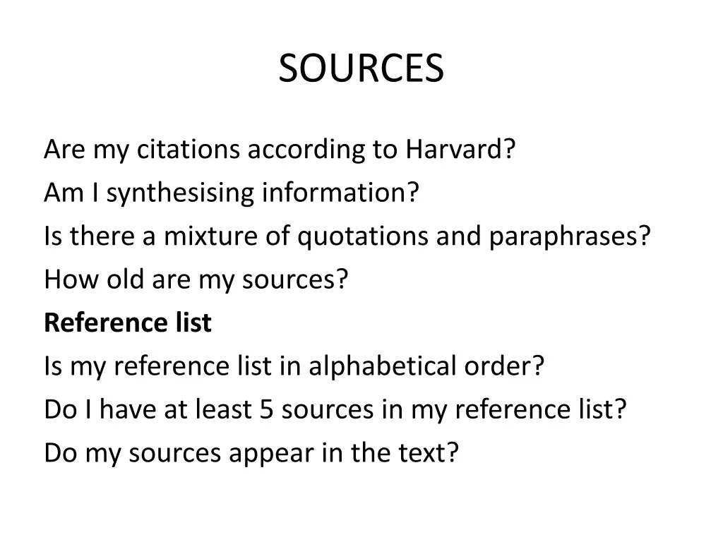 sources