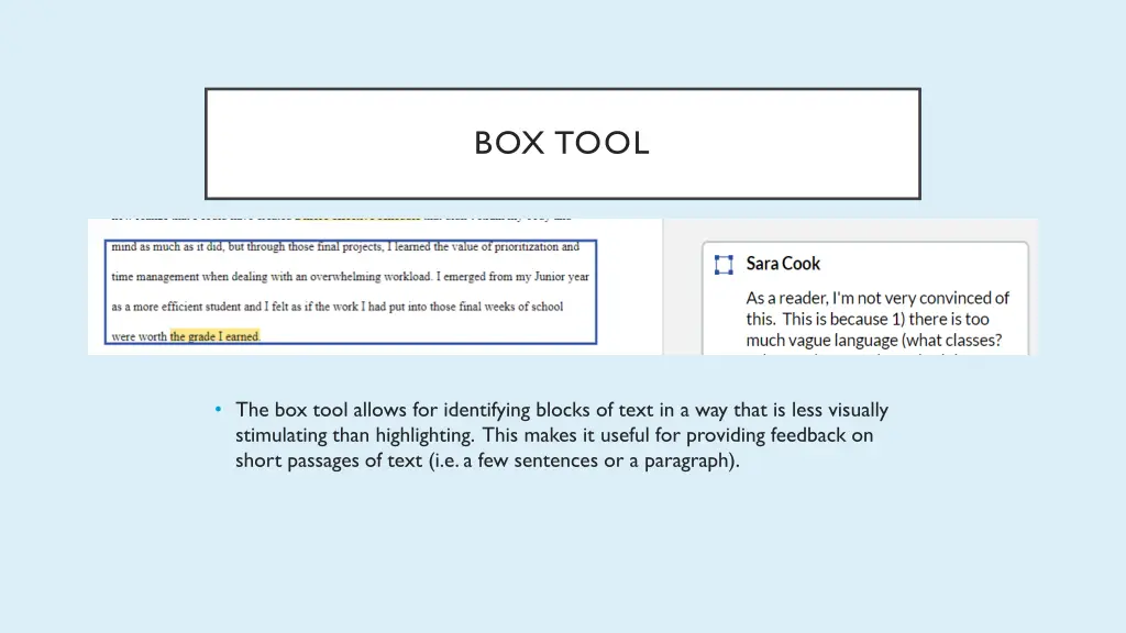 box tool