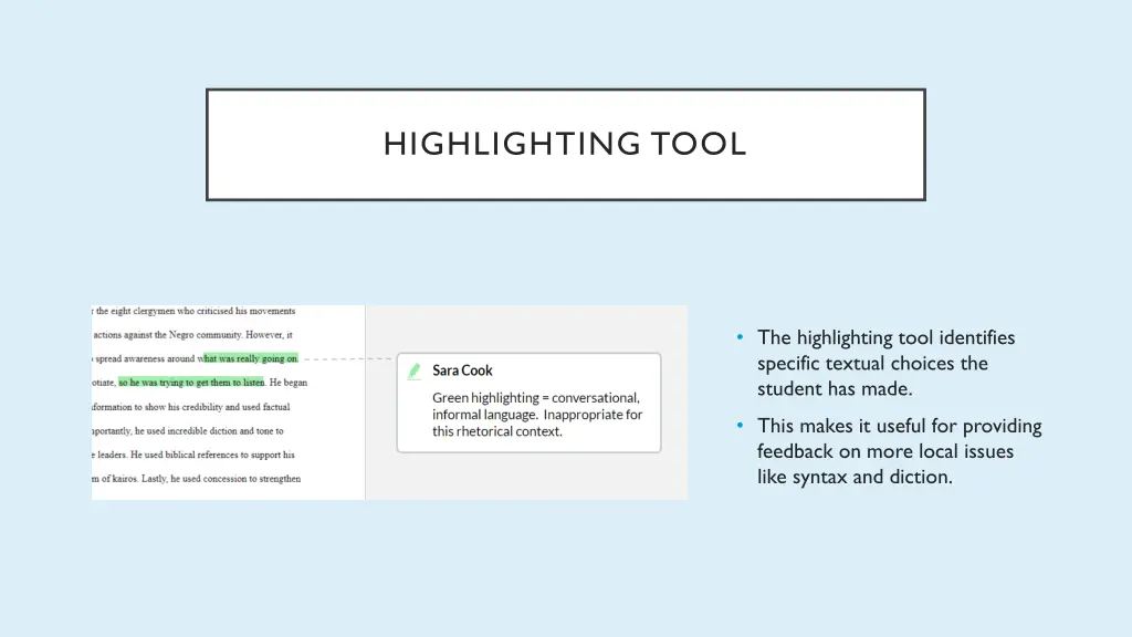 highlighting tool