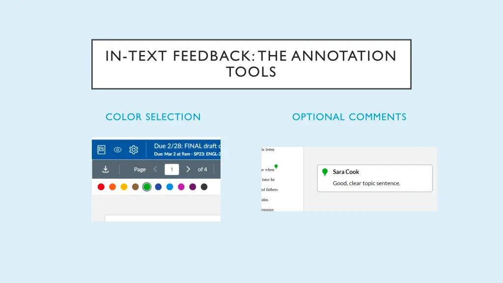 in text feedback the annotation tools 3