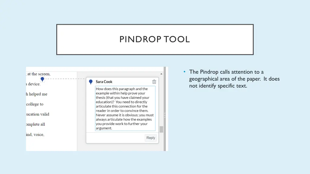 pindrop tool