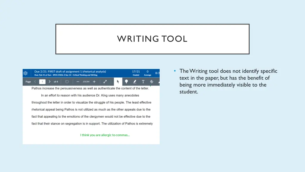 writing tool