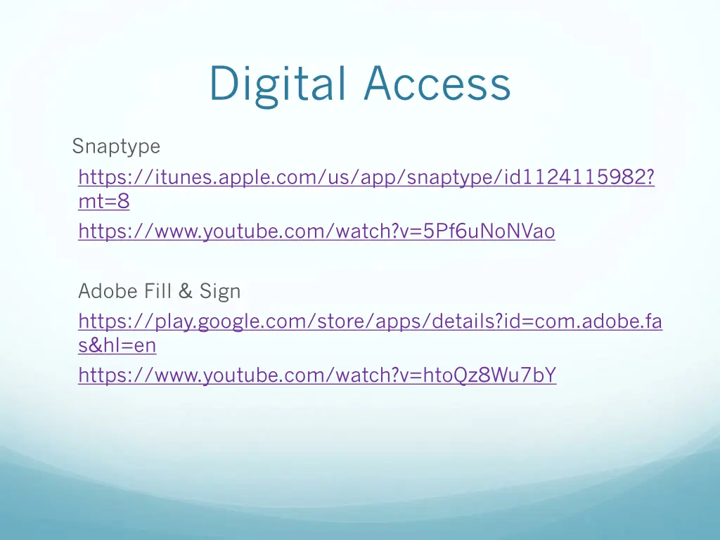 digital access 2