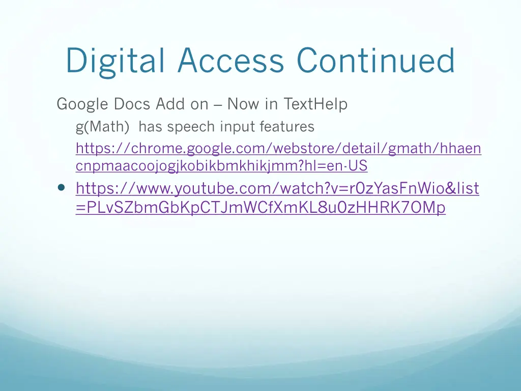 digital access continued 1