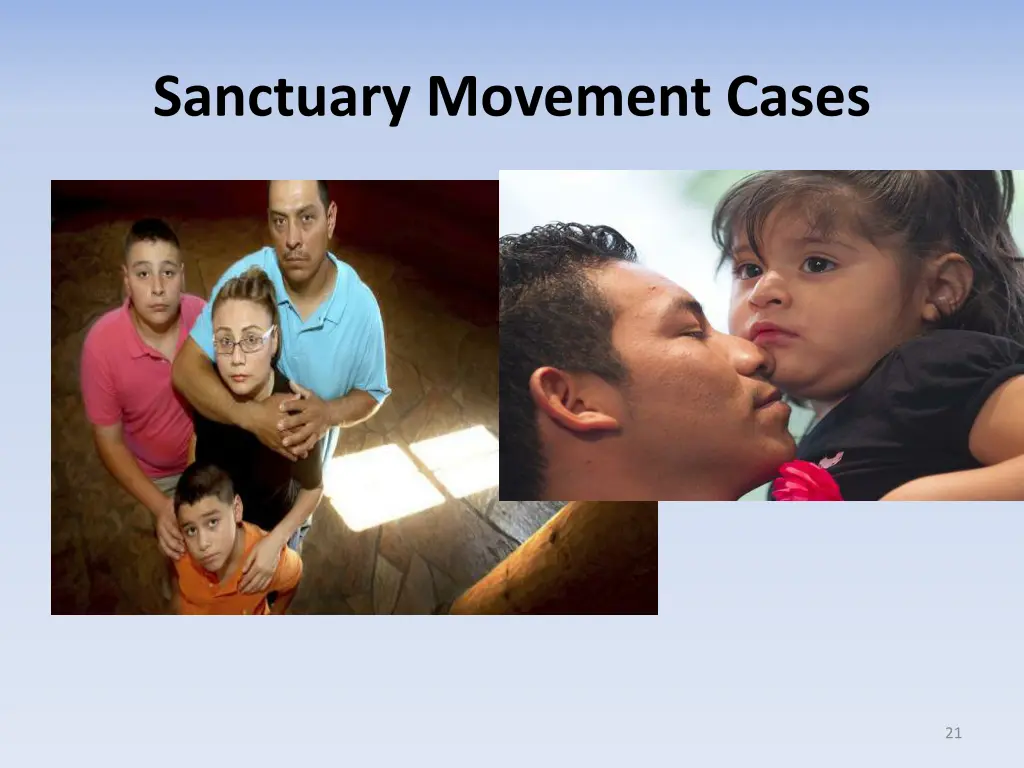 sanctuary movement cases