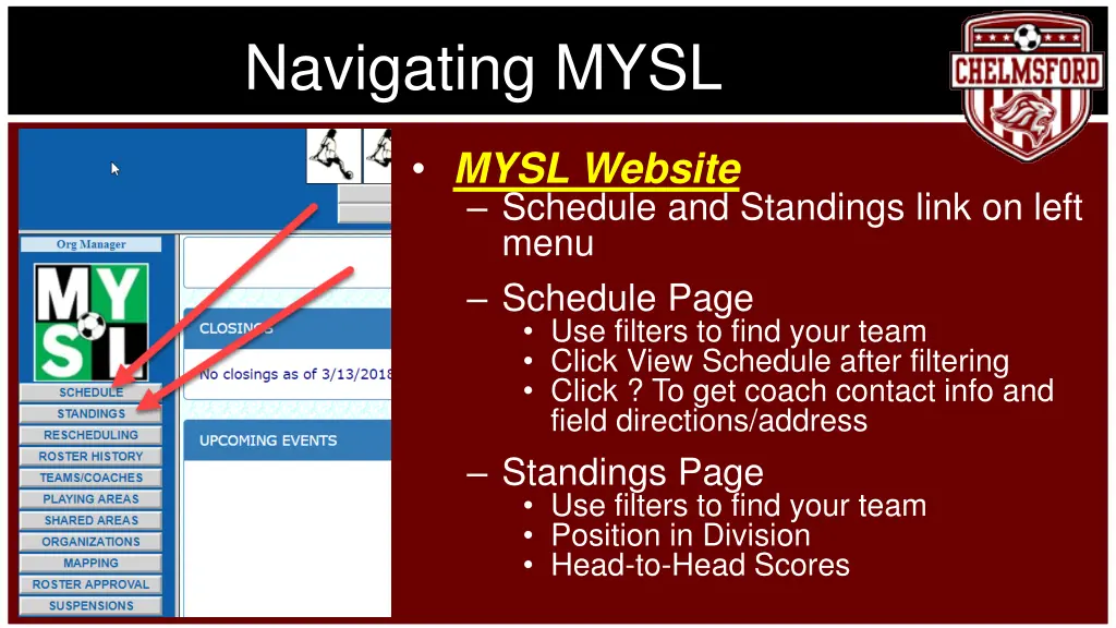 navigating mysl