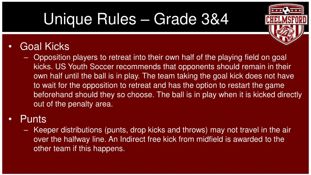 unique rules grade 3 4