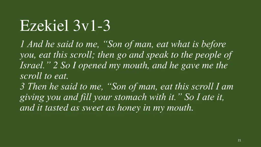 ezekiel 3v1 3 1 and he said