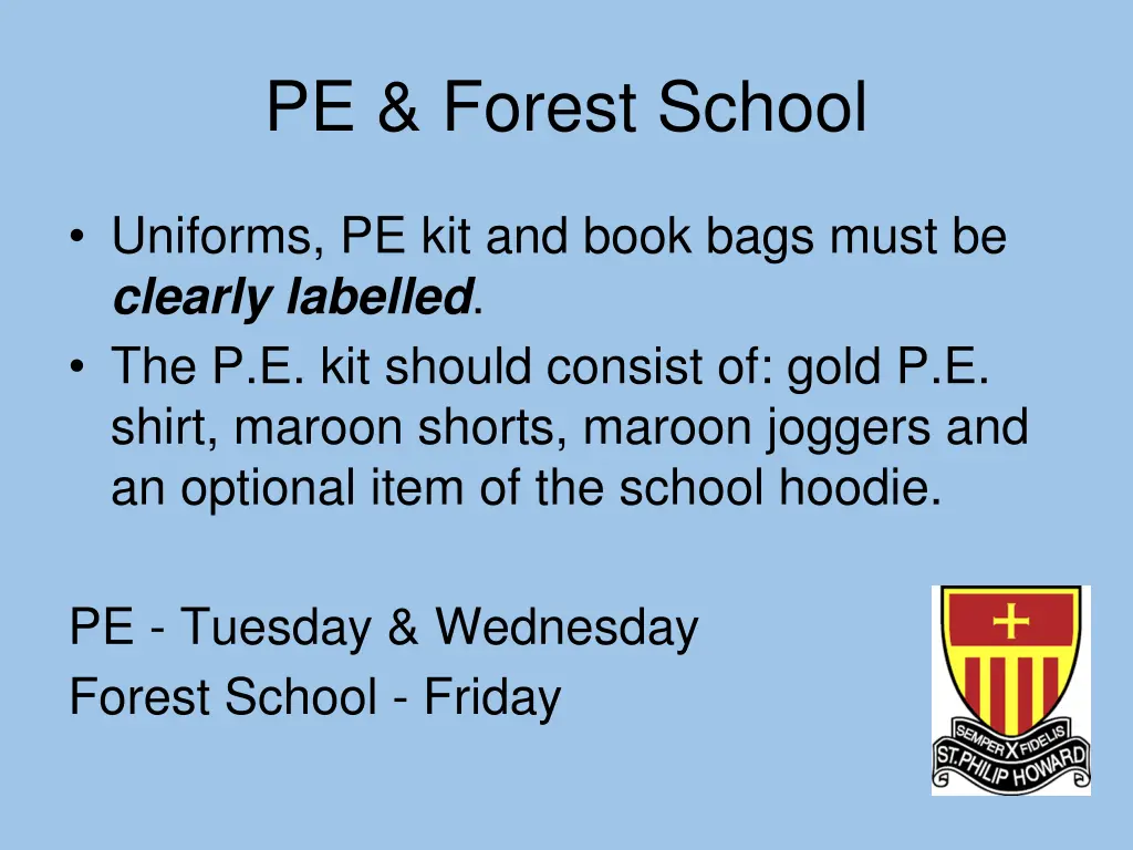 pe forest school