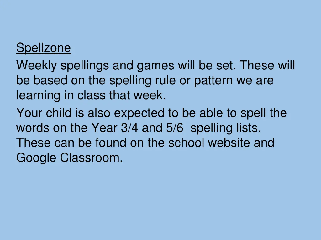 spellzone weekly spellings and games will