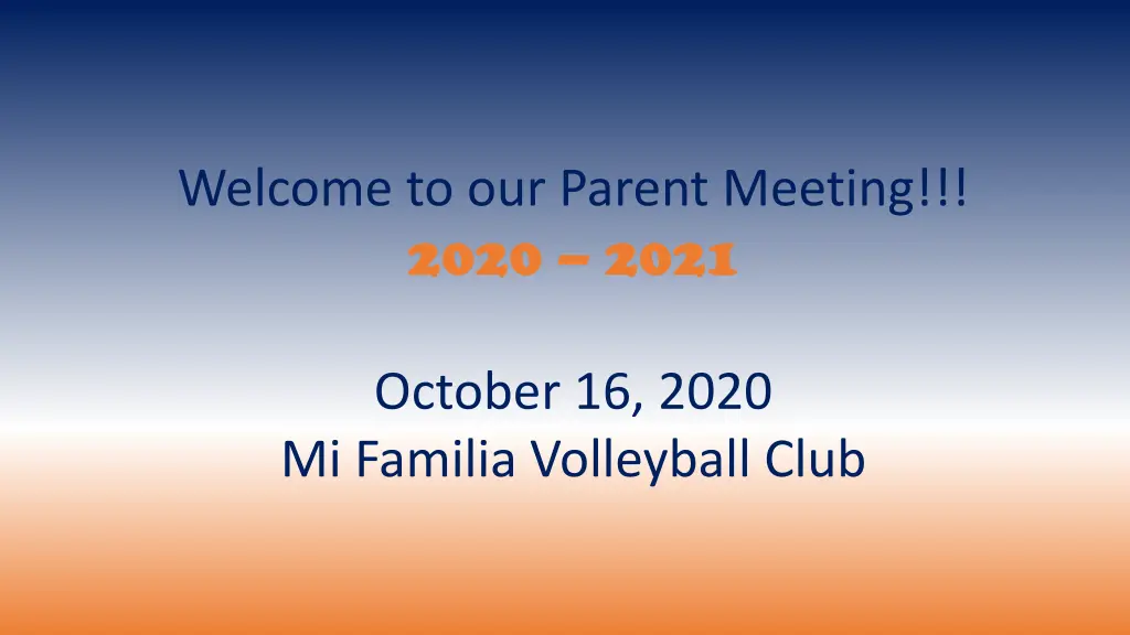 welcome to our parent meeting 2020 2021