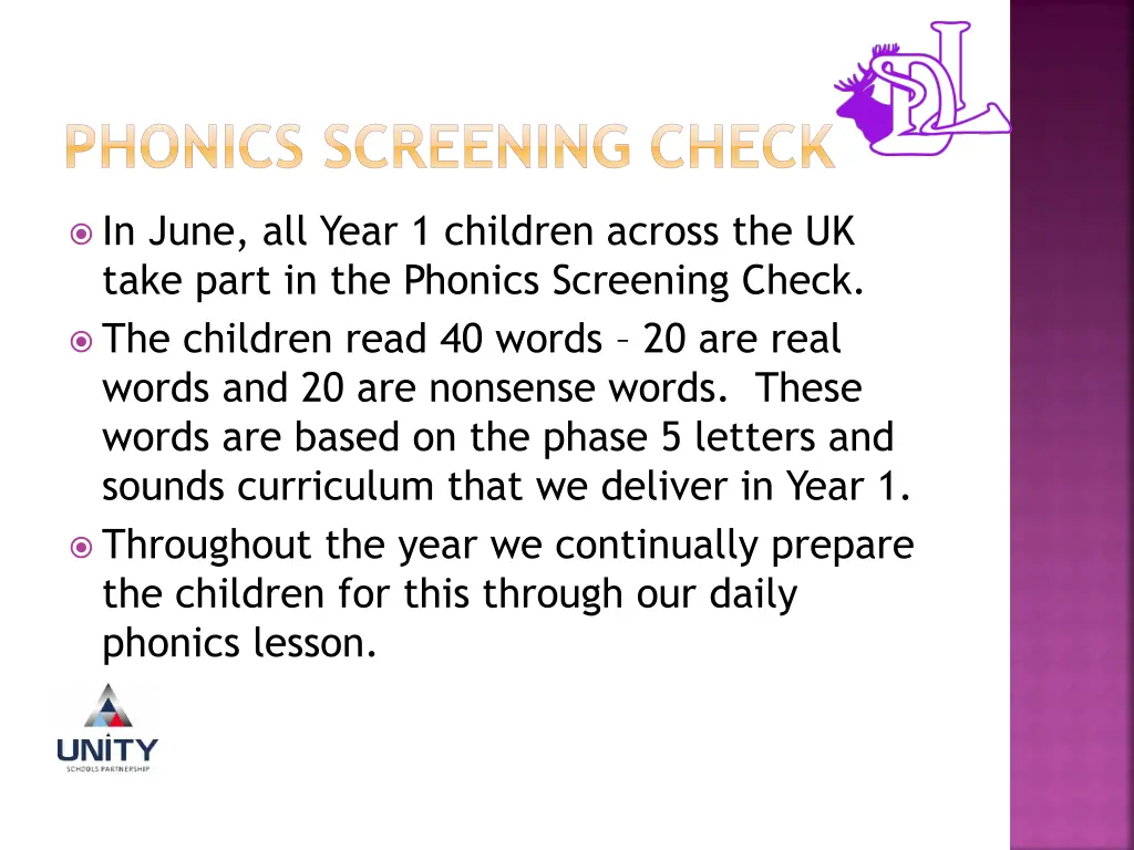 phonics screening check