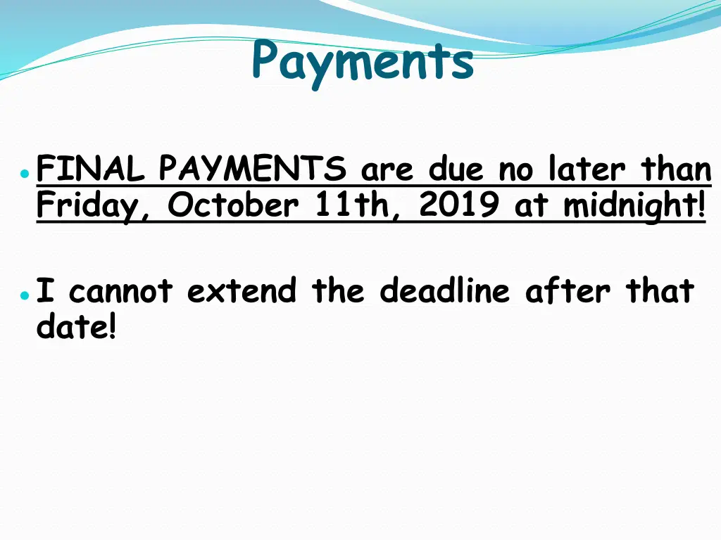 payments