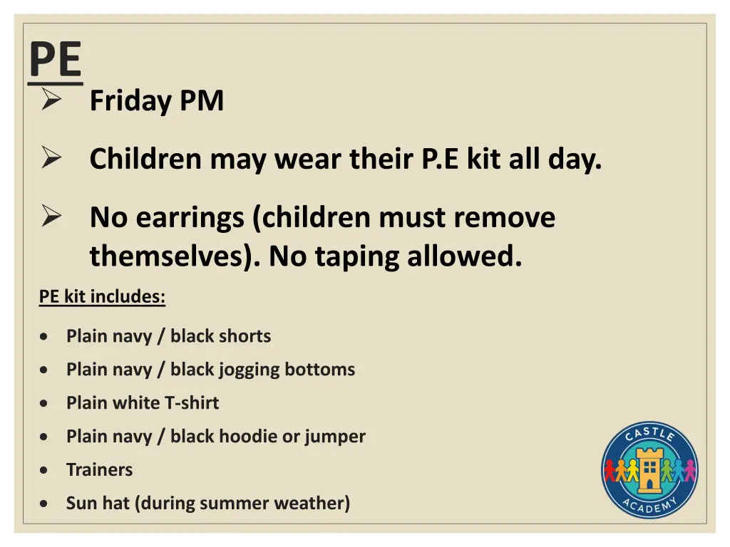 pe friday pm