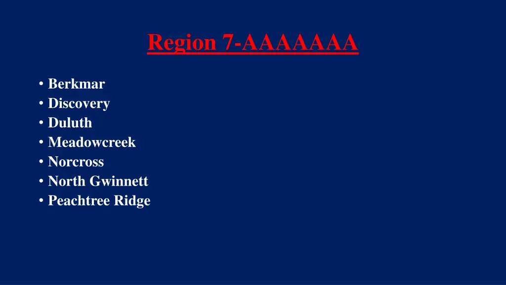 region 7 aaaaaaa