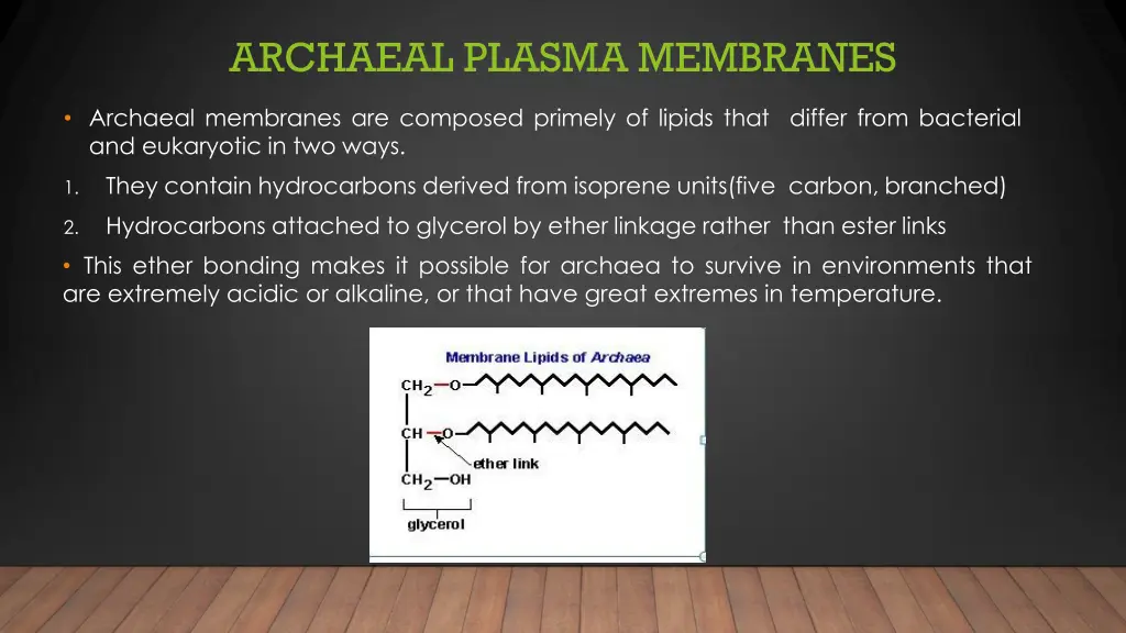 archaeal plasma membranes