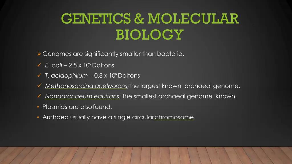 genetics molecular biology