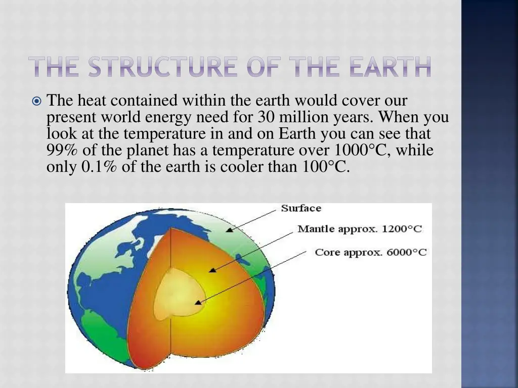 the structure of the earth