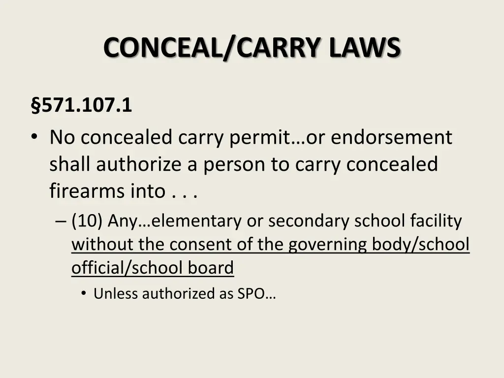 conceal carry laws