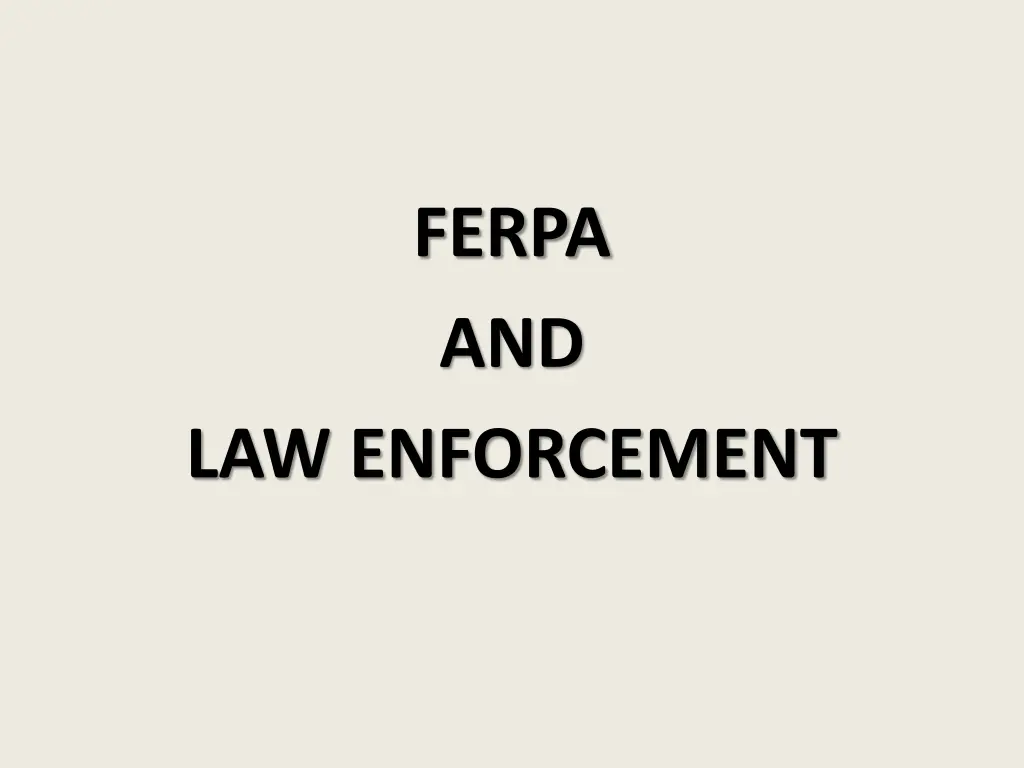 ferpa and