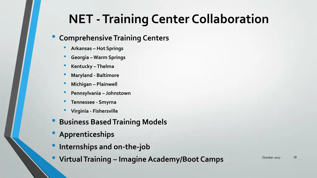 net training center collaboration comprehensive