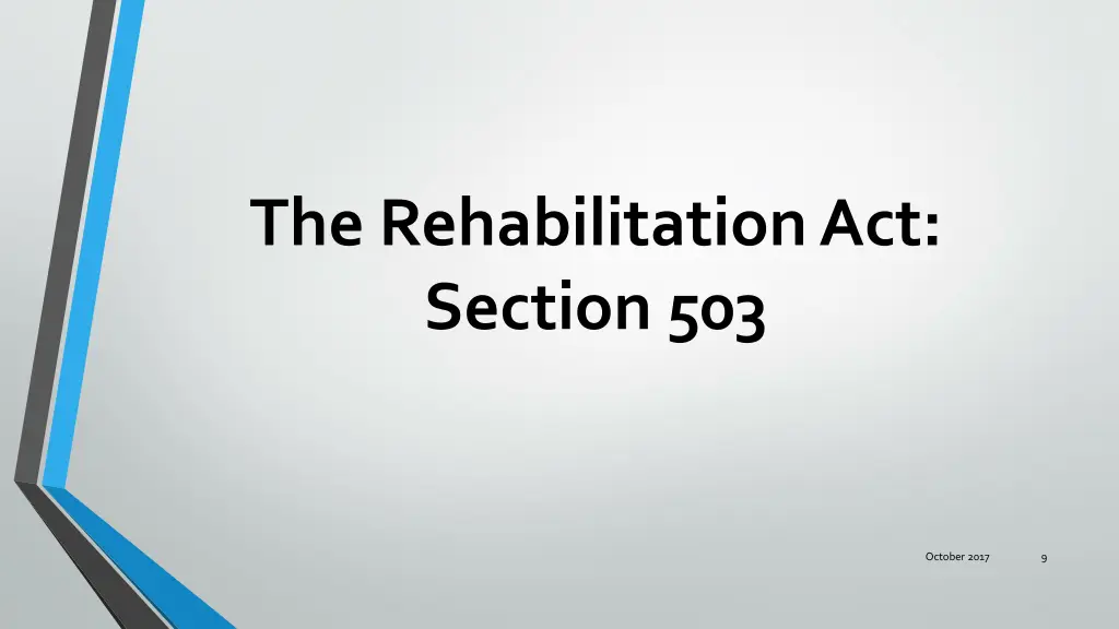 the rehabilitation act section 503