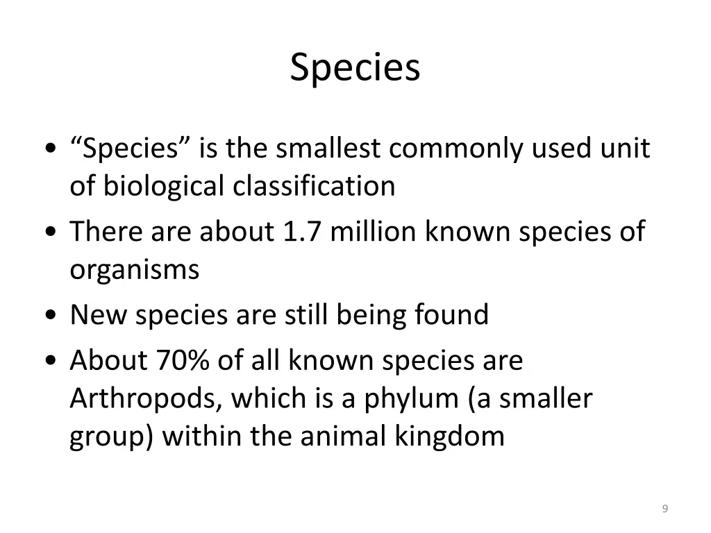 species