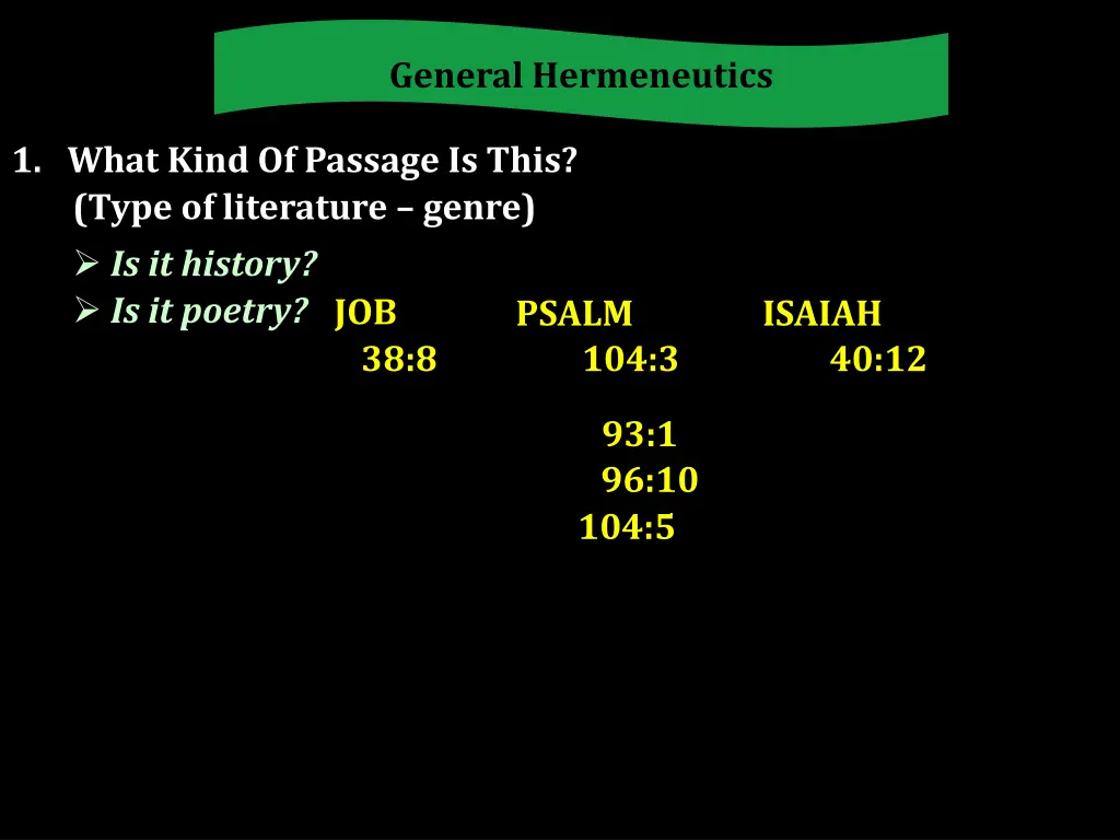 general hermeneutics 1