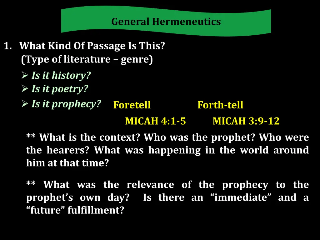 general hermeneutics 3