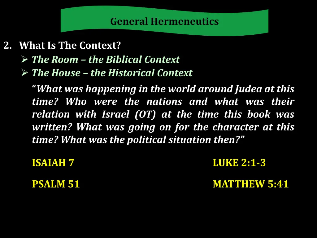 general hermeneutics 7