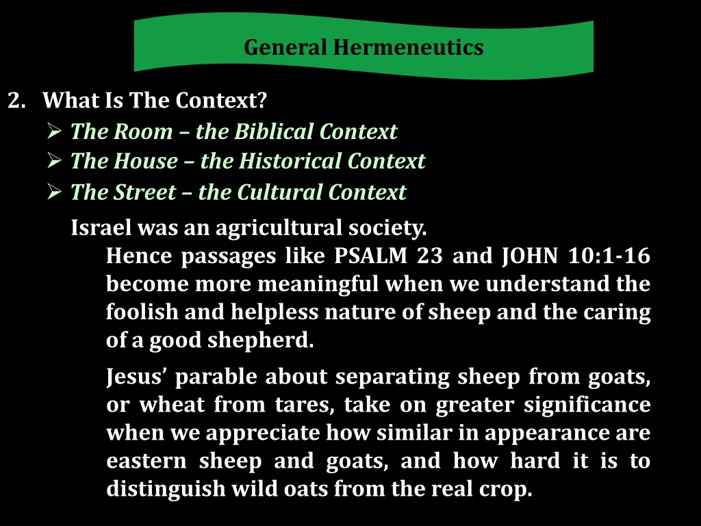 general hermeneutics 8