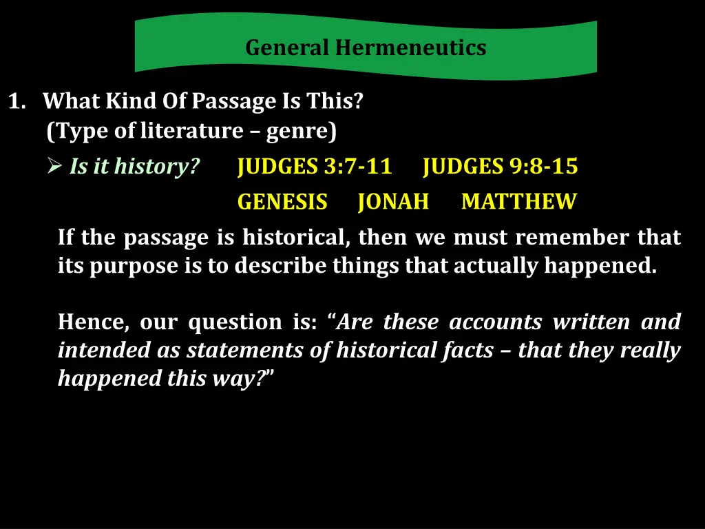 general hermeneutics