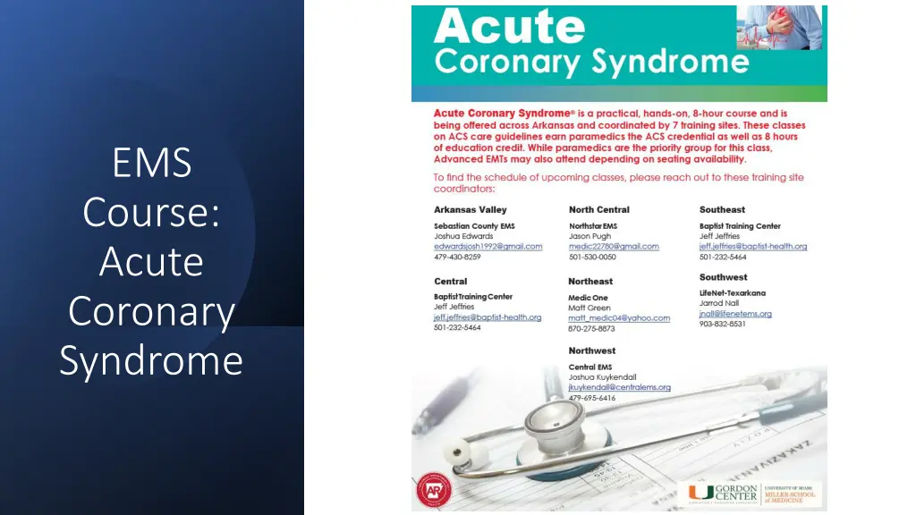 ems course acute coronary syndrome