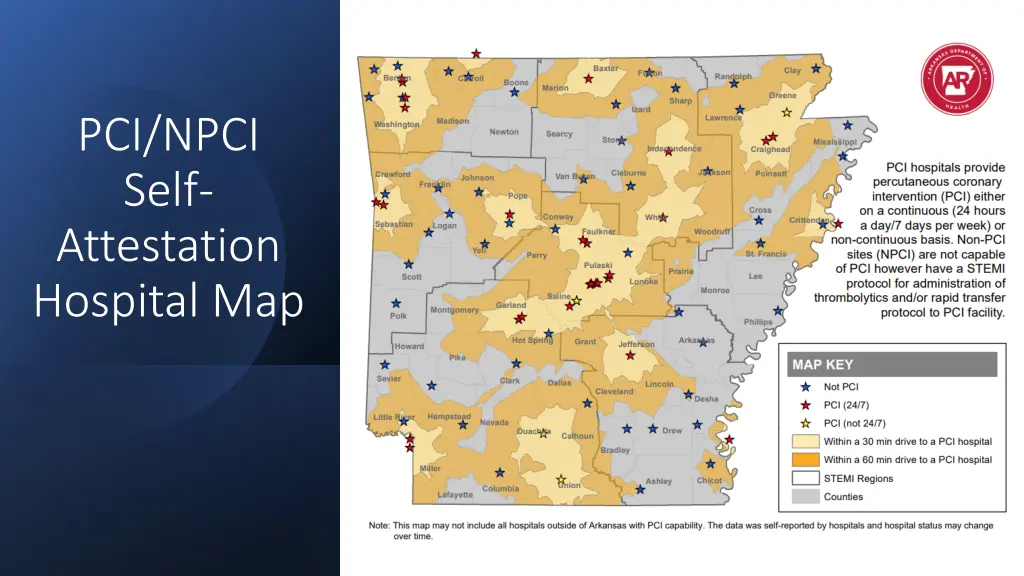 pci npci self attestation hospital map