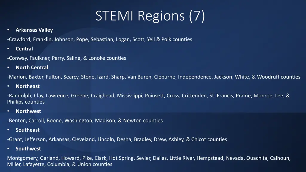 stemi regions 7