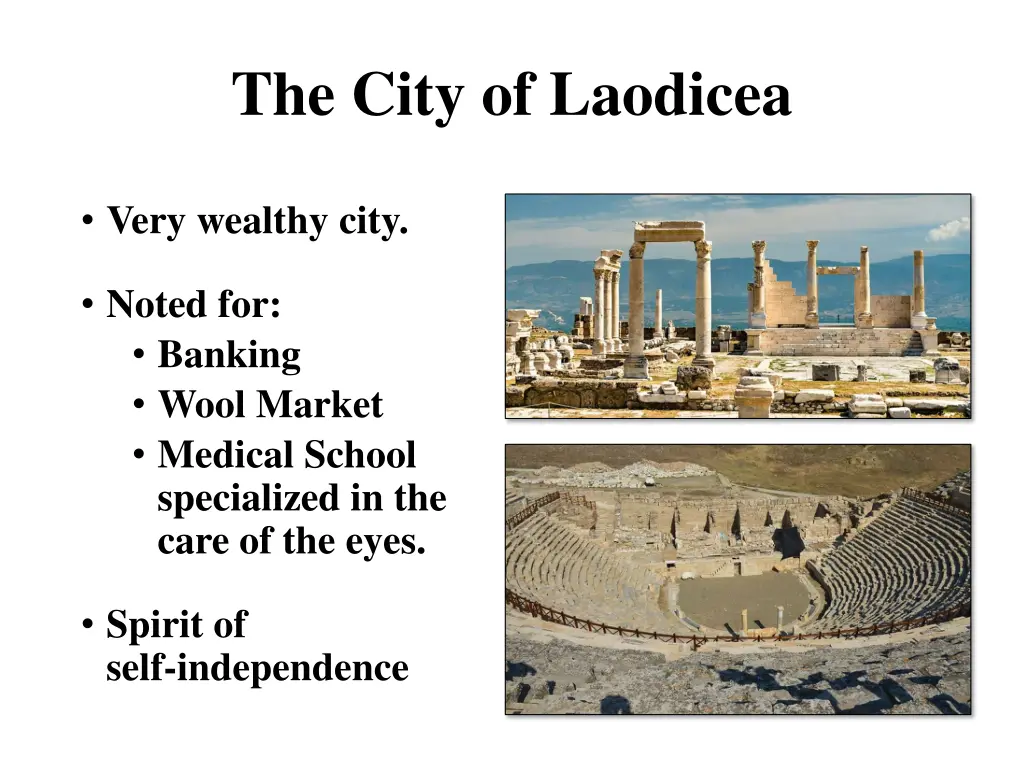 the city of laodicea 1